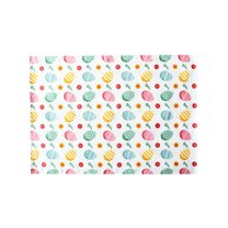 OAVQHLG3B Dinner Cloth Napkins Multicolor Egg Print 23.6x15.7 Inches, Reusable Napkins Country French Toile Dinner Napkin Soft Absorbent Napkin for Everyday Spring Summer Holiday Party