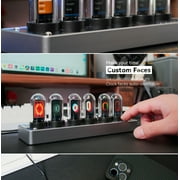 ITIGOITIE Imitation IPS Nixie Tube Clock,DIY ,RGB,LCD Screen,with Beautiful Gift Box
