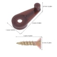 thumbnail image 2 of CIMAXIC 100Sets Brown Plastic Glass Panel Retainer Clips High Stability Mirror Holder Kit for Home Use, 2 of 6