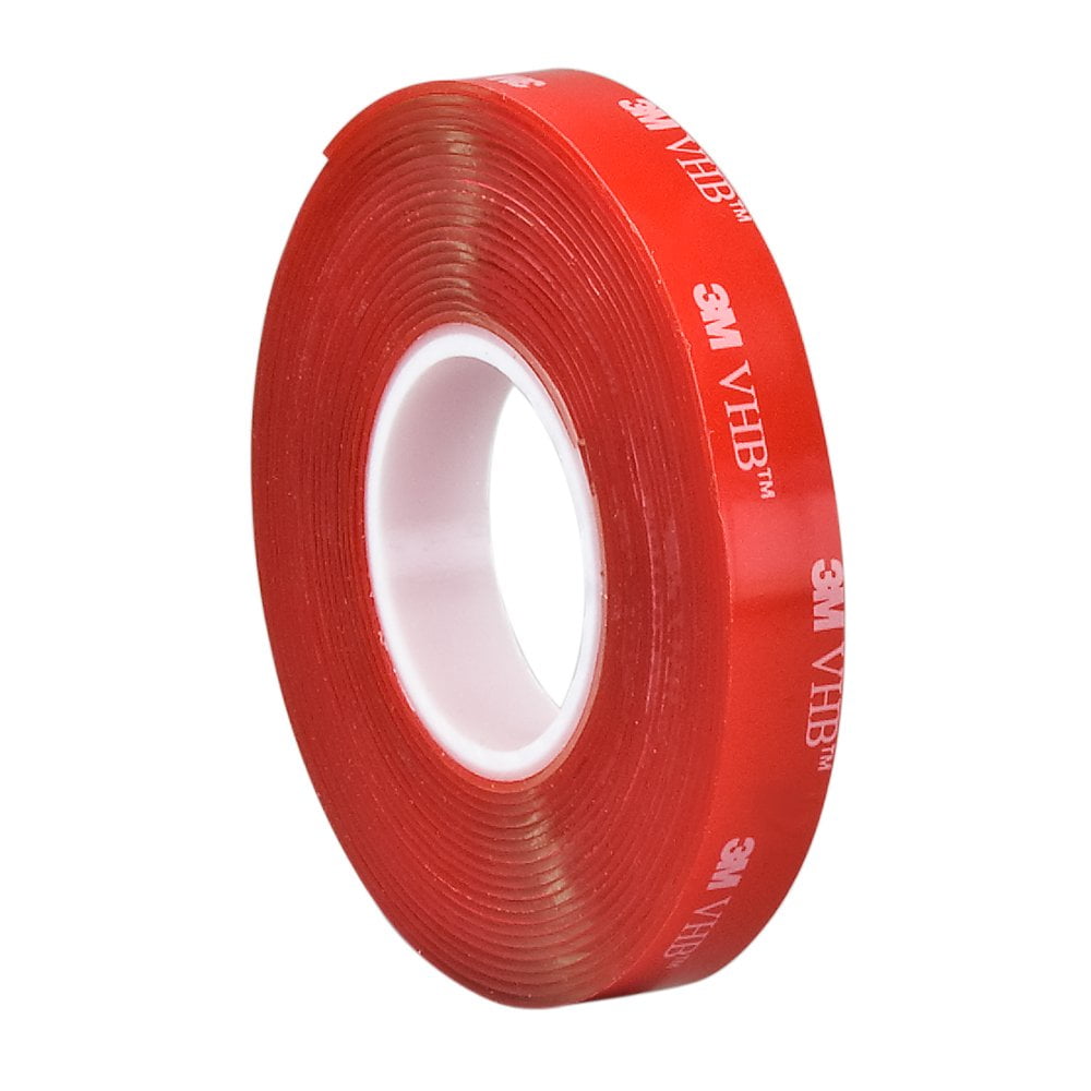 3m 3 4 5 4910 Pk 2 Vhb Heavy Duty Mounting Tape 4910 Clear 0 75 Width X 5yd Length Pack Of 2 Walmart Com