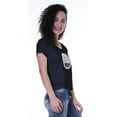 thumbnail image 4 of Moomaya T-shirt à Manches Courtes pour Femmes avec Col Rond, Écusson à Paillettes, Coupe Décontractée - 54, 4 of 7