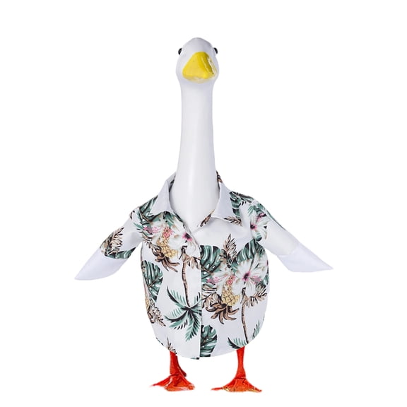 Porch Goose Outfits | Funny Goose Shaped Costumes for Garden Statues | Water Resistant Fabric | Set of 2 Decorations for Patio Yard and Garden Sod