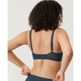 thumbnail image 2 of DELIMIRA Women's Cosnufy Balconette Bra Sheer Mesh Plus Size See Through Underwire Unlined Bras, 2 of 3