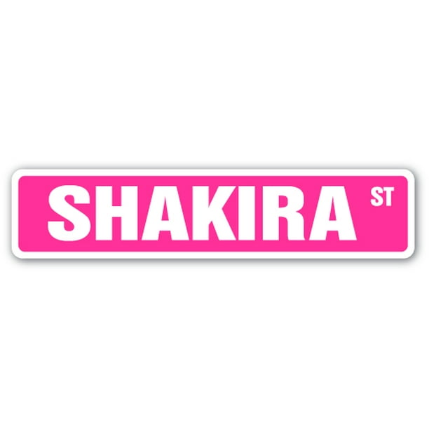 Shakira Street Sign Childrens Name Room Sign Indoor Outdoor A Nbsp 24 Wide Walmart Com Walmart Com