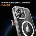 thumbnail image 4 of Decase Magnetic Case for iPhone 16 Pro Max,Compatible with Mag-safe,Military-Grade Protection,Slim Stylish Non-Yellowing Shockproof Case for iPhone 16 Pro Max,Clear Anti-Scratch Back Cover,Clear, 4 of 8