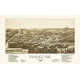thumbnail image 2 of Norris 24x16 White Modern Wood Framed Museum Art Print Titled - Hurley Wisconsin - Norris 1886, 2 of 4