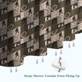 thumbnail image 6 of Multicolor Bigfoot and Checkerboard Pattern Shower Curtain 72"x72" ,Bathroom Decorative Shower Curtains Set with 12 Hooks,Modern Waterproof Washable Shower Curtain, 6 of 6
