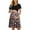 Black-SVP153, variant on Women's Short Sleeve Maternity Dress Patchwork Pregnancy Clothes with Pockets