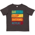 thumbnail image 3 of Inktastic Skateboarding Eat Sleep Skateboard Repeat Boys or Girls Toddler T-Shirt, 3 of 5