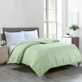 thumbnail image 4 of Cottonpure 100% Sustainable Cotton Filled Blanket,Twin, Sage Green, 4 of 4