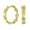 Gold-A, variant on Womens Paper Clip Anchor Puff Mariner Chain Link Hoop Earrings 1.25 Inch 14K Yellow Gold Plated