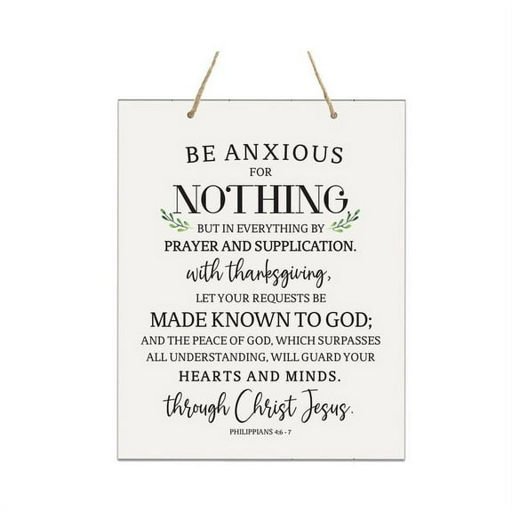 LifeSong Milestones Distressed Wall Sign Be Anxious