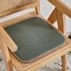 thumbnail image 1 of Cojín de ratán tejido estilo vintage con relleno antideslizante, 40 x 40 x 2 cm, para silla de oficina de primavera y verano, en verde militar, amarillo y café., 1 of 6
