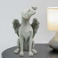thumbnail image 3 of Ángel mascota estatua perro ángel estatuil resina hogar jardín Zulema Estatua de ángel de perros, 3 of 7