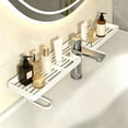 thumbnail image 6 of QualiVow Bathroom Sink Organizer, Over Faucet Storage Shelf for Kitchen and Bathroom, White Iron, 19.7 Inch, 6 of 6