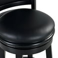 thumbnail image 4 of Boraam Augusta 34-inch Bar Height High Back Swivel Wood Bar Stool, Black Finish, 4 of 7