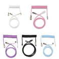 thumbnail image 4 of facefd Mechanical Keyboard Cable Professional Keypad Connect Wires Type-c Spring Aviation Cables Connector Wire Computer Accessory Purple, 4 of 5