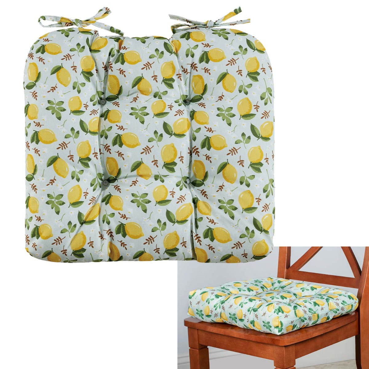 lemon kitchen chair cushions