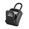thumbnail image 5 of QDXFX Key Lock Box Sturdy Portable Security Lock Box 4 Digit Combination Lockbox for Home Office Garage Apartment Spare Keys,Black, 5 of 8