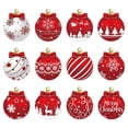 thumbnail image 2 of Qwtwty 12 Pcs Christmas Ornaments Set, Shatterproof Christmas Pendants Hanging Pendants with Gift Box Packaging for Xmas Tree Home Holiday Party Decor, 2 of 7