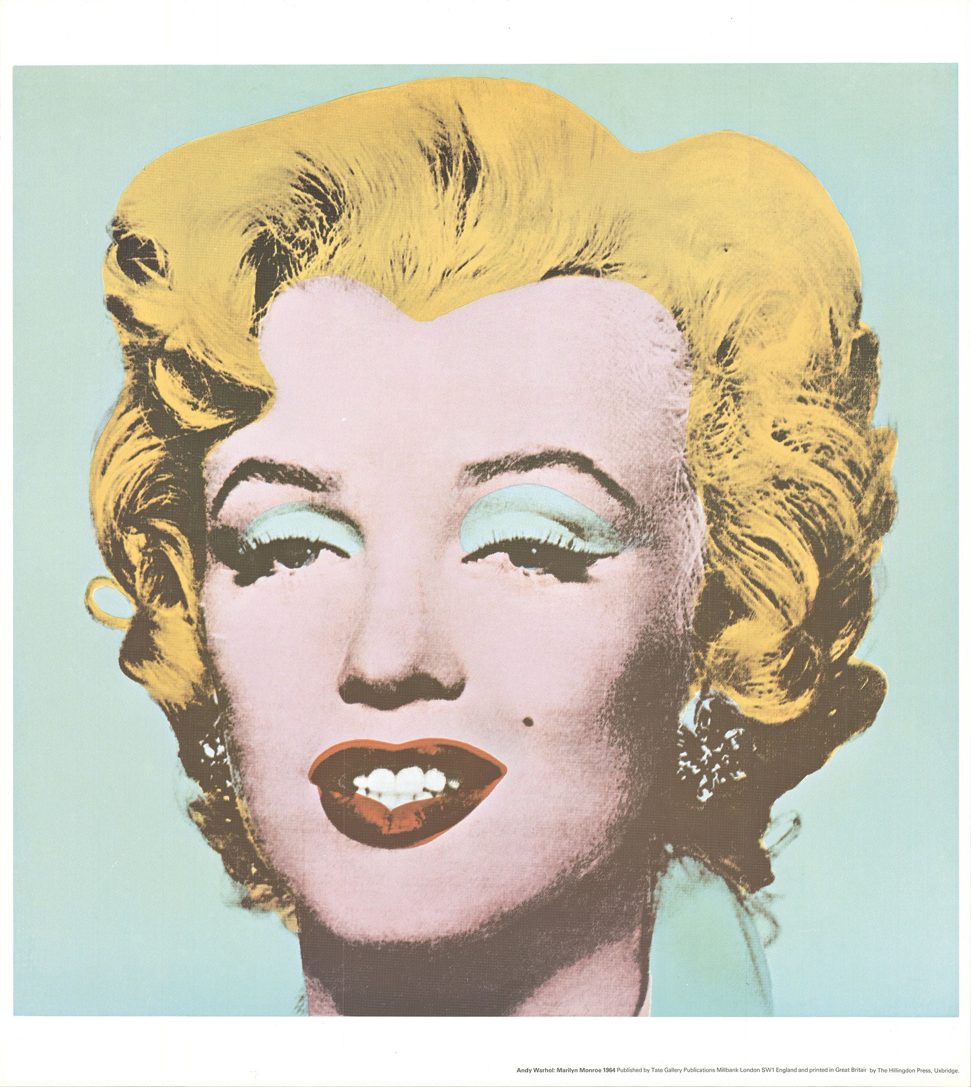 ANDY WARHOL Marilyn 22.5" x 20" Offset Lithograph 1971 Pop