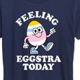 thumbnail image 3 of Instant Message - Feelin Eggstra - Women's Short Sleeve Graphic T-Shirt, 3 of 6