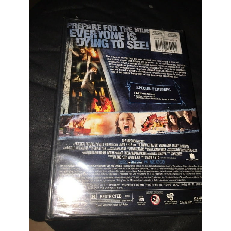 Warner Bros. The Final Destination - Thrilling Movie (DVD +
