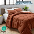 thumbnail image 6 of Bare Home Down Alternative Comforter Set - 3-Pieces - All Seasons - King, Terracotta, 6 of 8