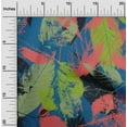 thumbnail image 2 of oneOone Viscose Chiffon Blue Fabric Leaves Sewing Craft Projects Fabric Prints By Yard 42 Inch Wide, 2 of 6