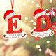 thumbnail image 4 of Colgante decorativo para árbol de Navidad, letras colgantes ornamentales creativas, decoraciones para festivales, E, 4 of 5