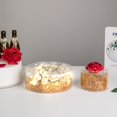 thumbnail image 4 of Soporte de exhibición de acrílico redondo transparente para tartas con tapa, nivel flotante de cilindro, bandeja decorativa para cupcakes para bodas, fiestas de cumpleaños, 10 pulgadas de, 4 of 7