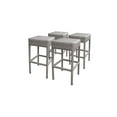 thumbnail image 1 of Delacora Tkc-Florence-Tkc301b-Bs-2X Florence 15" Wide 4 Piece Outdoor Bar Stool - Grey, 1 of 2