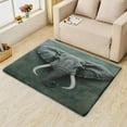 thumbnail image 2 of 5x6 Rug, Elephant Rug & Home Decor - Living Room Rug, Elephant Head Rugs for Bedroom, Washable Non Slip Soft Low Pile Large Indoor Area Rug, African Animal Wildlife Carpet & Room Decorations V-&67, 2 of 7