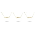 thumbnail image 4 of Qarigey Collar clásico de la amistad con letras inglesas Colgante Ins Capricornio dorado Type1 NO1, 4 of 6