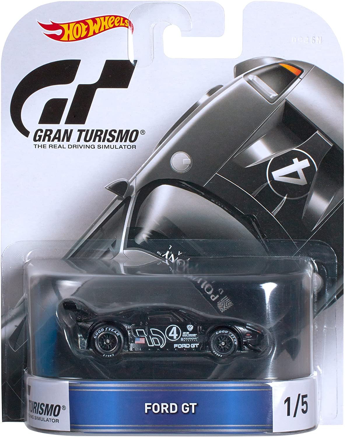 Hot Wheels Retro Entertainment Gran Turismo Ford GT (Black) Die-Cast  Vehicle 1/5