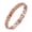 Rose Gold, variant on Women Bracelet, Micro-Paved Rhinestones Inlaid Leaf Design, Electroplated Bangle Wrist Jewelry Accessories