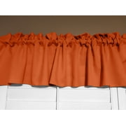 Solid Poplin Window Valance 58" Wide Orange
