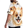 thumbnail image 3 of Pixel Dog Men's Short Sleeve Beach Shirts, Casual Button Down Poplin Printed Summer Tops - Unisex, 3 of 6