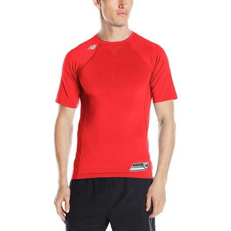 "BcTlyInc Men's Short Sleeve 3000 Baseball Top, Team Red, Small, 88% Polyester/12% Spandex By BcTlyInc from USA"