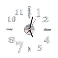 thumbnail image 1 of Reloj de acrílico autoadhesivo DIY 3D pegatinas de pared extraíbles decoración del hogar reloj de la etiqueta - plata Advancent JJ12954-05, 1 of 3