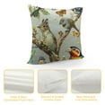thumbnail image 4 of Chilfamy Black Brown Animal Lover Bird Squirrel Butterfly Dragonfly Lumbar Pillowcase Throw Pillow Cover Cushion Case 18x18in, 4 of 5