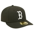 thumbnail image 3 of Men's New Era Black Boston Red Sox Low Profile 59FIFTY Fitted Hat, 3 of 6