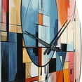 thumbnail image 5 of Designart "Colorful Mid Century modern Fusion IV" Mid-century Oversized Wall Clock, 5 of 5