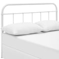 thumbnail image 1 of Modway Serena Rustic Farmhouse Style Steel Metal King Headboard Size in White,, 1 of 5