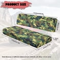 thumbnail image 6 of FKELYI Mule Bench Seat Cover Dustproof UTV Seat Cover Compatible with Kawasaki Mule 600/610 Camo Green Dinosaur Print 2 Pcs Anti-Scratch Seats Protector Decor, 6 of 7