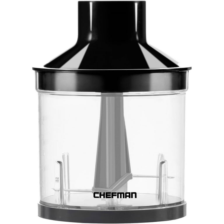 Chefman Immersion Blender Stainless Steel Shaft with Whisk and Chopper Bonus Pack