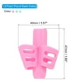 thumbnail image 2 of Uxcell 3 Pcs 2 Fingers Handwriting Pencil Grippers, Pink, Green, Light Blue, 2 of 6