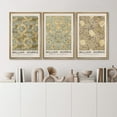 thumbnail image 3 of IDEA4WALL Framed Canvas Print Wall Art Set of 3 William Morris Floral Tapestry Vintage Pattern Nature Wilderness Geometric Modern Art Posters Calm/Relax/Cozy for Rooms - Natural 24"x36"x3, 3 of 5