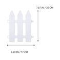 thumbnail image 4 of WHAMVOX 8 Pcs Clôture Décorative pour Jardin et Maison avec Tête Ronde, 4 of 8