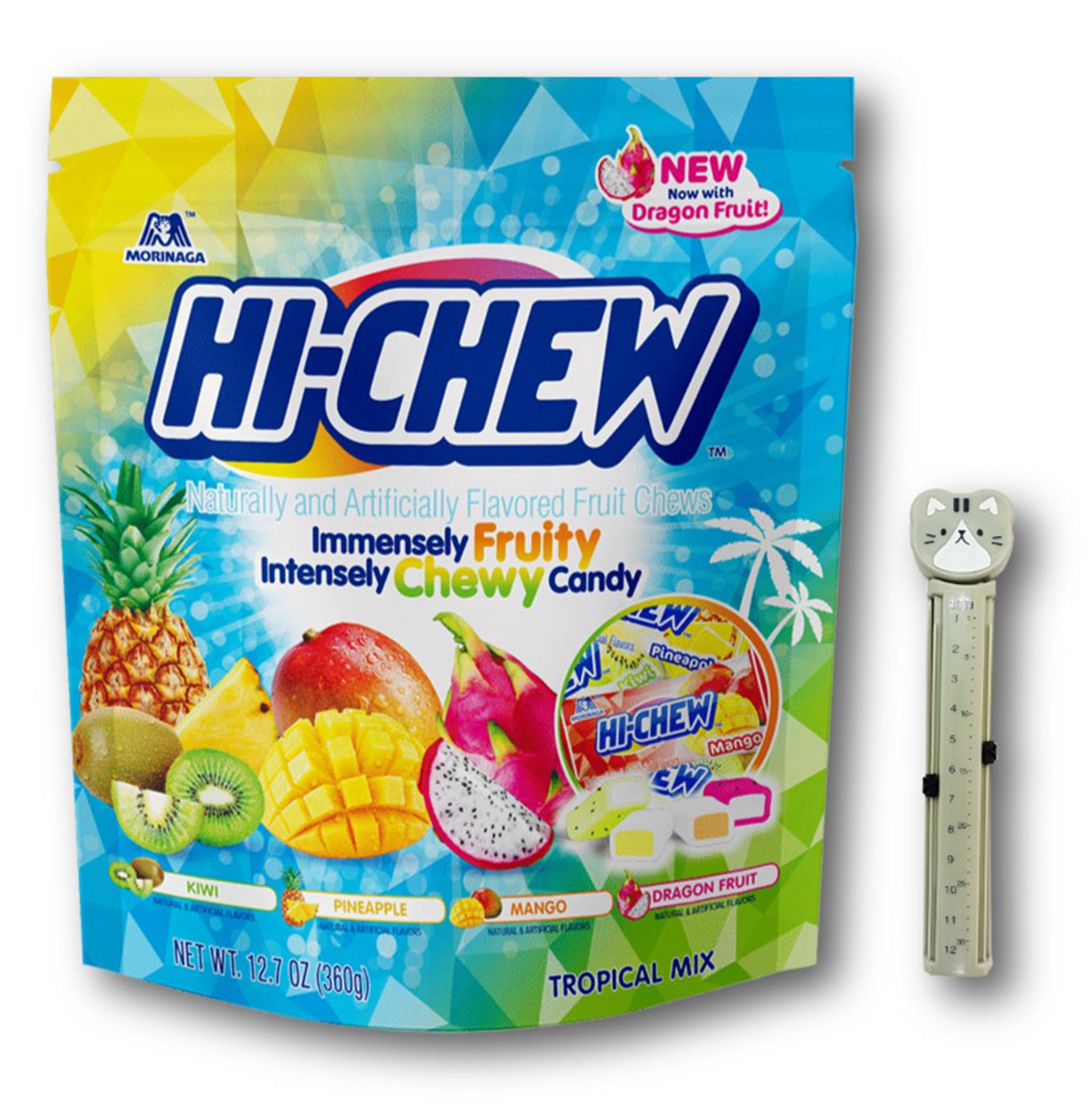 Hi Chew Tropical Mix 4 Flavors By Morinaga Fruit Chew Candy Stand Up Bag With 1 Animal Design Calendar Storage Bag Clip12 7 Oz 72 Pieces Bag Walmart Com Walmart Com
